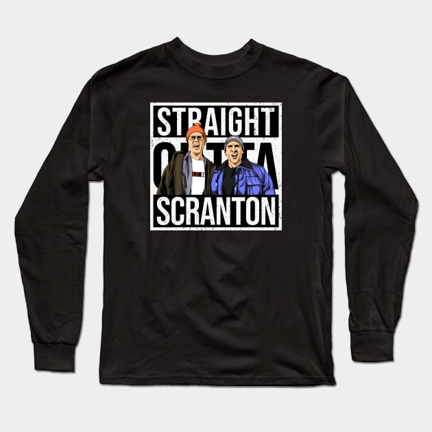 Straight Outta Scranton Long Sleeve T-Shirt by MIKOLTN